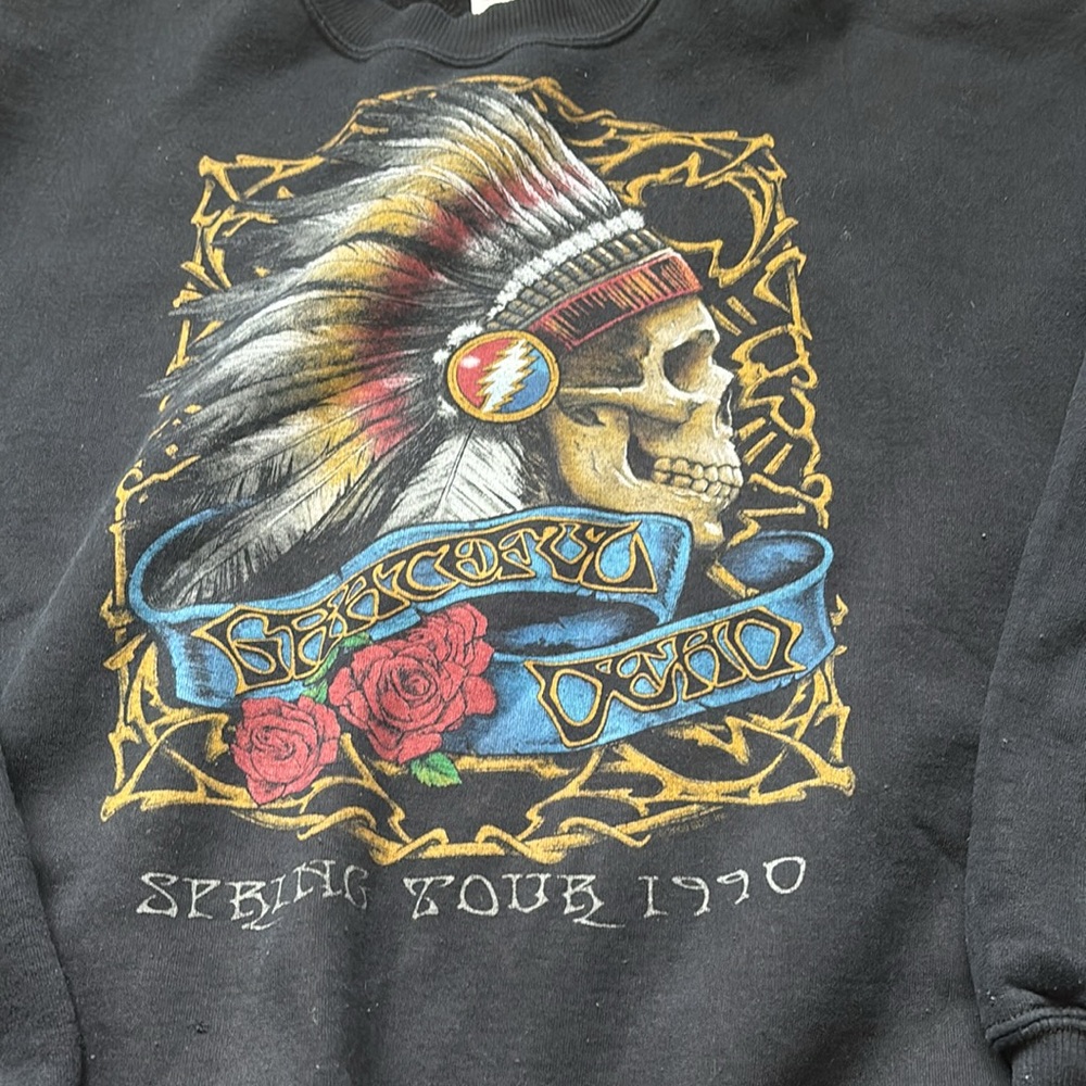 Vintage Inspired Grateful Dead 1990 Spring Tour Crewneck - Picture 2 of 5